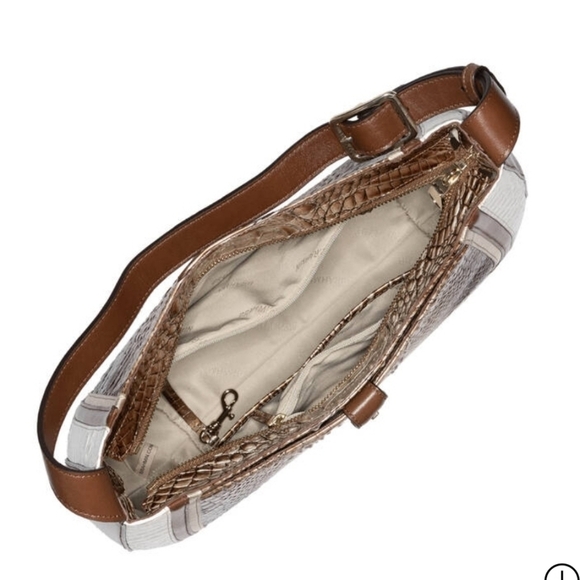 🔹️ BRAHMIN 🔹️Johanna Cappuccino Shoreham hobo shoulder bag **SOLD OUT** ✨️🤎 - Picture 5 of 11